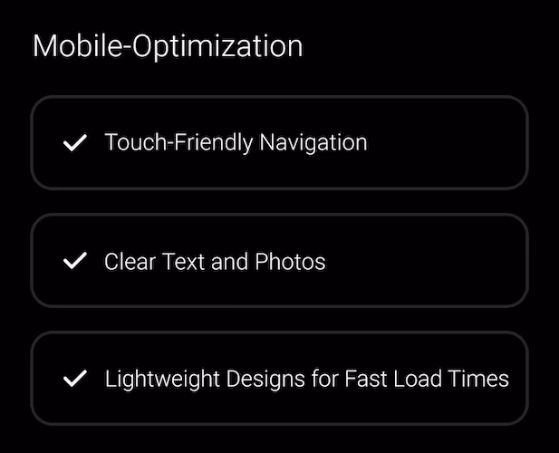 Mobile Checks A checklist of the benefits of mobile optimization